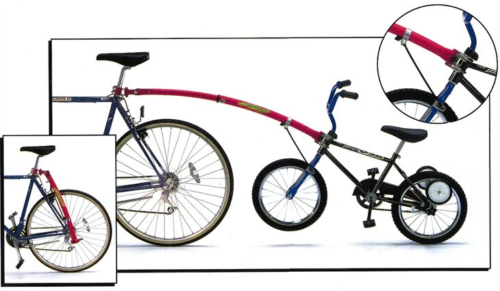 TRAIL GATOR Anhängestange rot für Kinderräder 12" - 20"