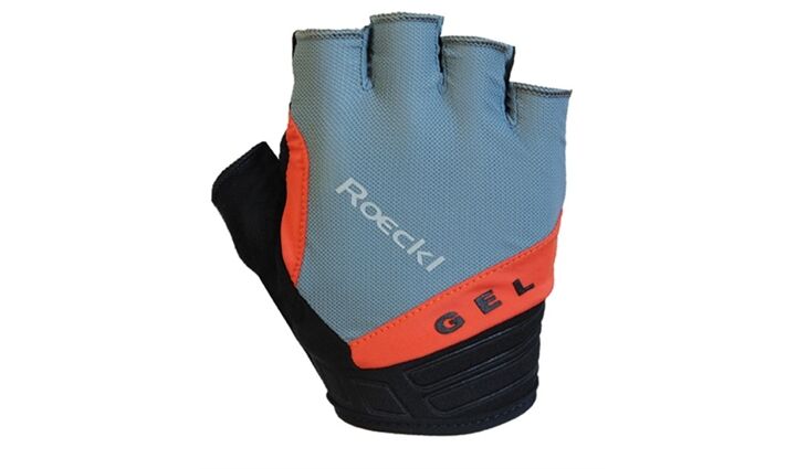Roeckl Fahrradhandschuhe Itamos 2 Grau Orange Gr. 8,5