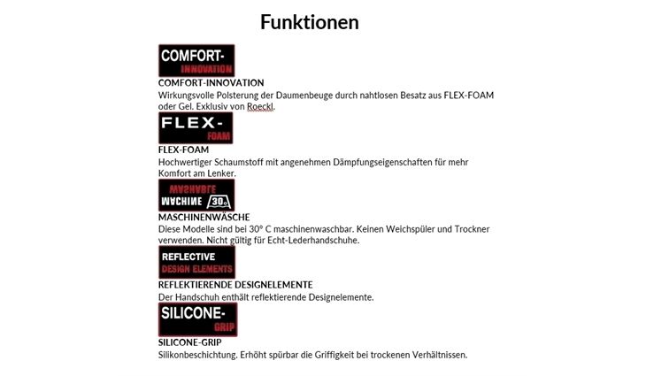 Roeckl Fahrradhandschuhe Basel schwarz Gr. 9