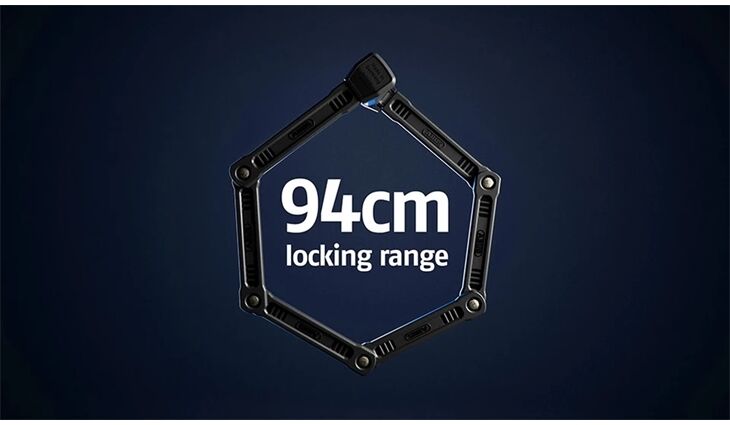 ABUS Faltschloss Bordo 6200K/90 BK SH schwarz