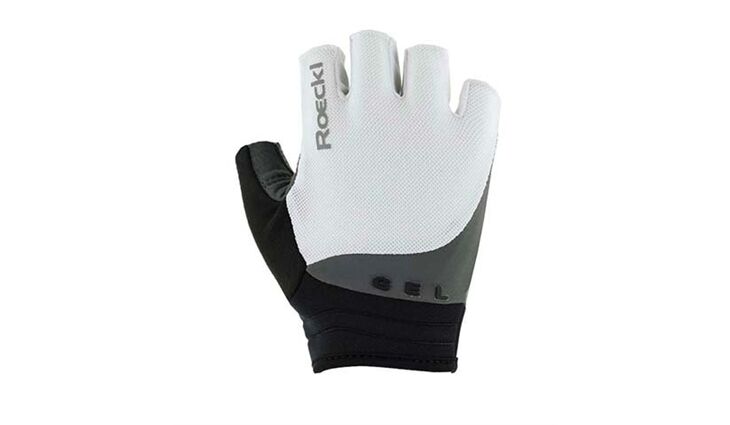 Roeckl Fahrradhandschuhe Itamos 2 white smoked pearl 8,5