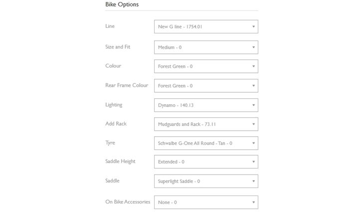 Brompton G Linie 8Gg Forest Green Size M Licht Gepäckträger