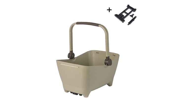 BASIL Hundefahrradkorb Buddy MIK 32L biscotti brown