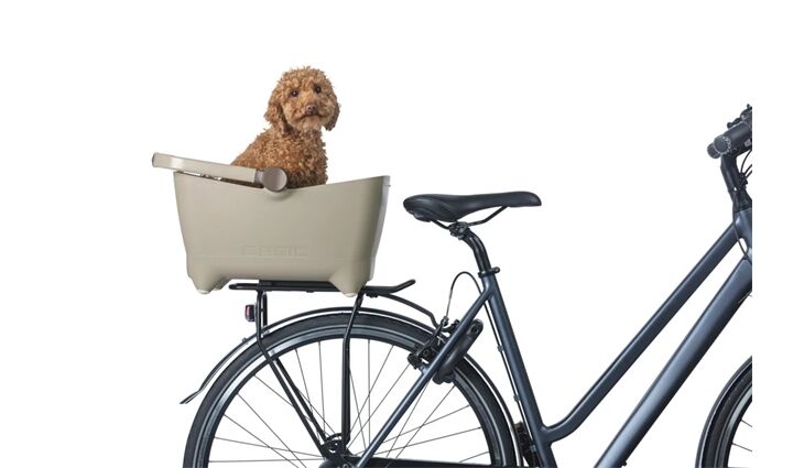 BASIL Hundefahrradkorb Buddy MIK 32L biscotti brown