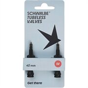 SCHWALBE Tubeless Ventil SV 40mm Paar, schwarz 3534