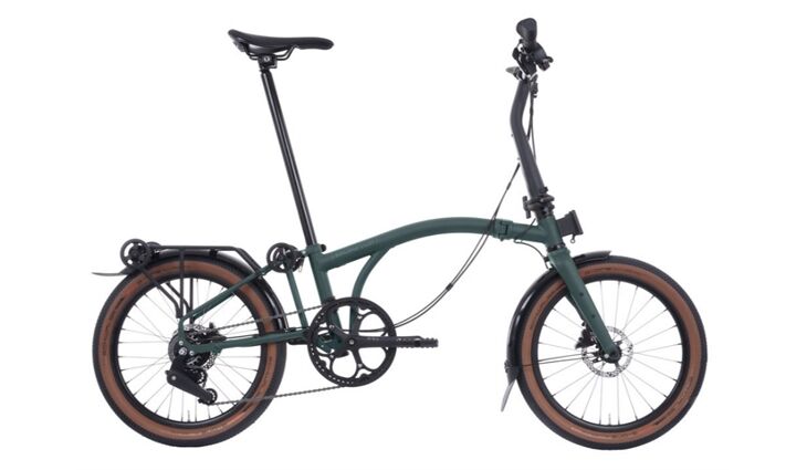 Brompton G Linie 8Gg Forest Green Size M Licht Gepäckträger