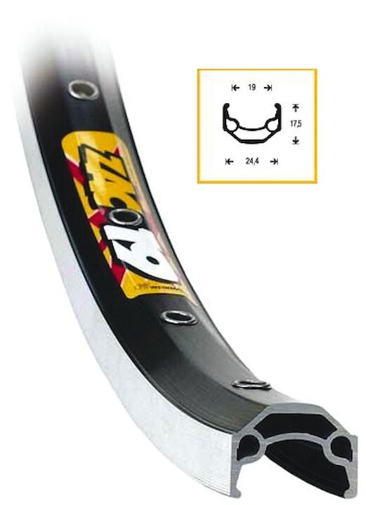 Ryde Felge ZAC 19 28 Zoll - Aluminium 36 Loch 14G Silber