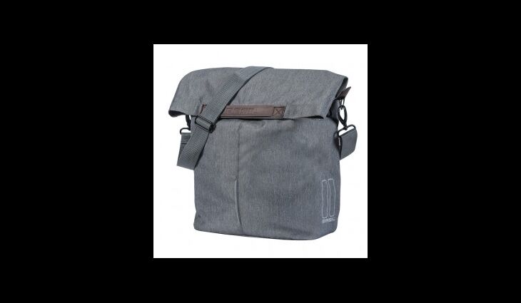 BASIL Einzeltasche City grey/melee 14-16L regenabweisend