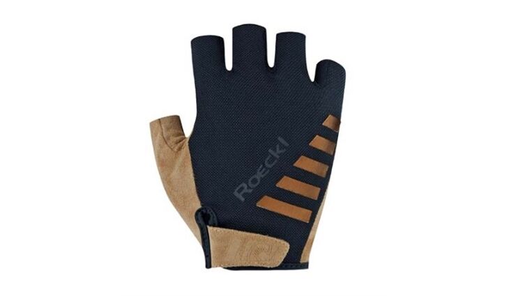 Roeckl Fahrradhandschuhe Igura schwarz/braun Gr. 9,5